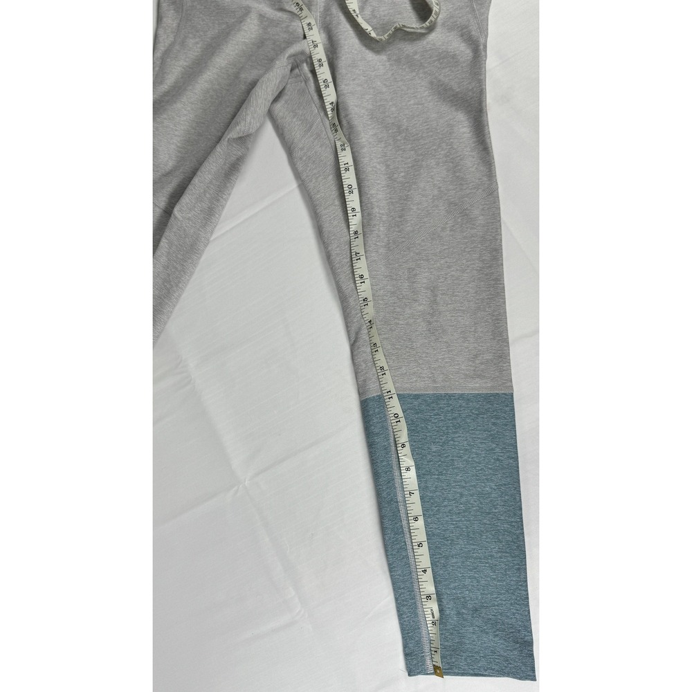 Outdoor Voices Leggings Womens Large Gray Yellow Blue Excellent Colorblock 7/8 - Picture 5 of 5